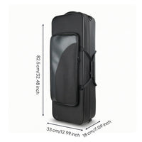 Hard-Shell Saxophone Case with Backpack Straps Padded Saxophone Case Sturdy Adjustable for Students, Commuting