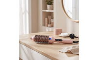 Electric Heated Styling Comb Shiny Hot Brush with Cylindrical Head Heated Hair Styling Brush Fast Heating Hot Comb Dual-Voltage