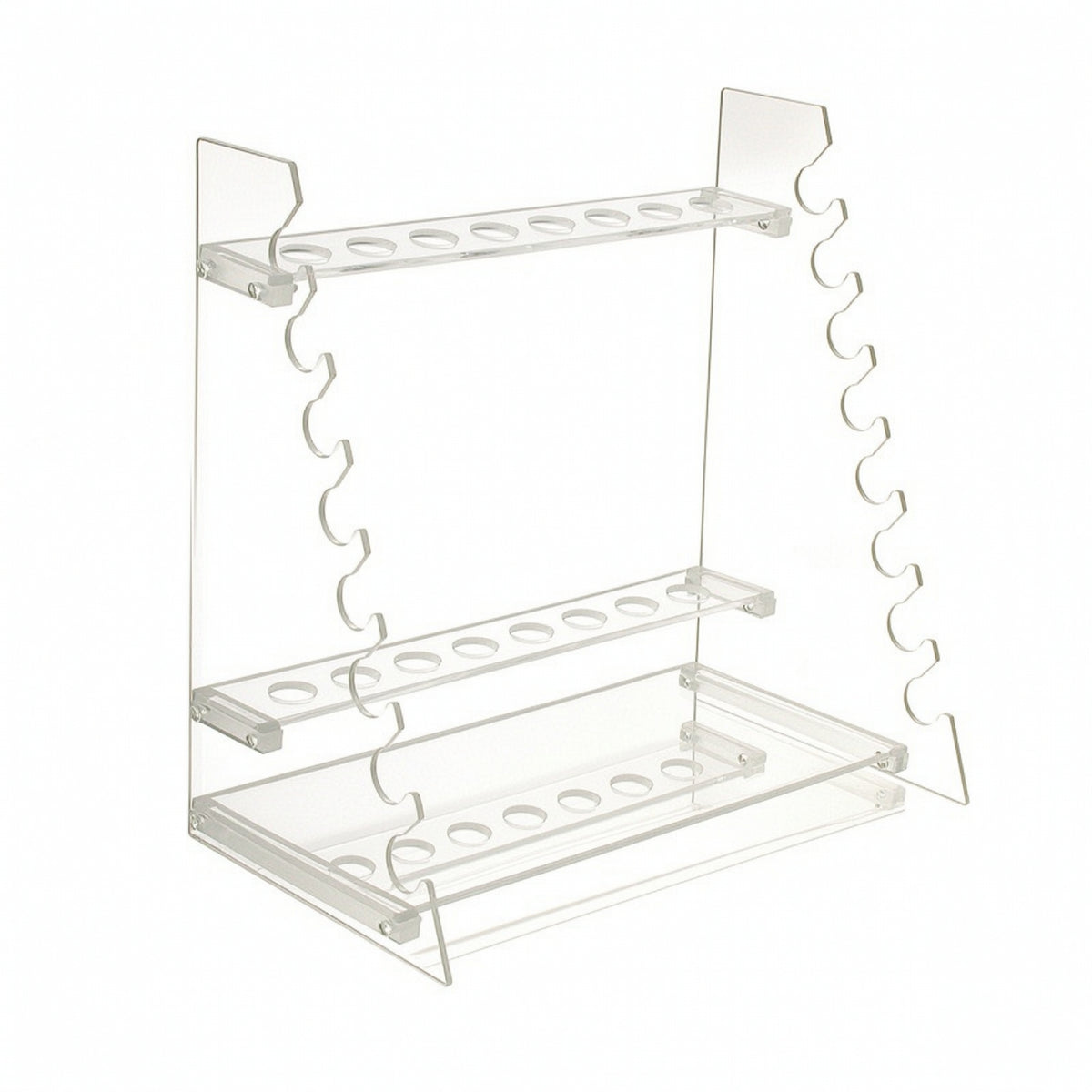 Pipette Rack Transparent Acrylic Pipette Stand Open-Frame Holder for Technicians, Students, Scientific Facility, Classroom