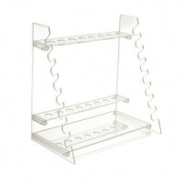 Pipette Rack Transparent Acrylic Pipette Stand Open-Frame Holder for Technicians, Students, Scientific Facility, Classroom