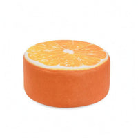 Removable Cover Fruit Stool Washable Low Stool Cylindrical Padded Ottoman