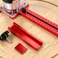 Star-Shaped Top Plate Router Circle Cutting Jig Aluminum Alloy Circle-Cutting Jig Detachable Adjustable Router Guide Removable Design