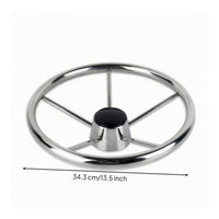 Marine Steering Wheel Stainless Steel Boat Steering Wheel Polished for Helm Station