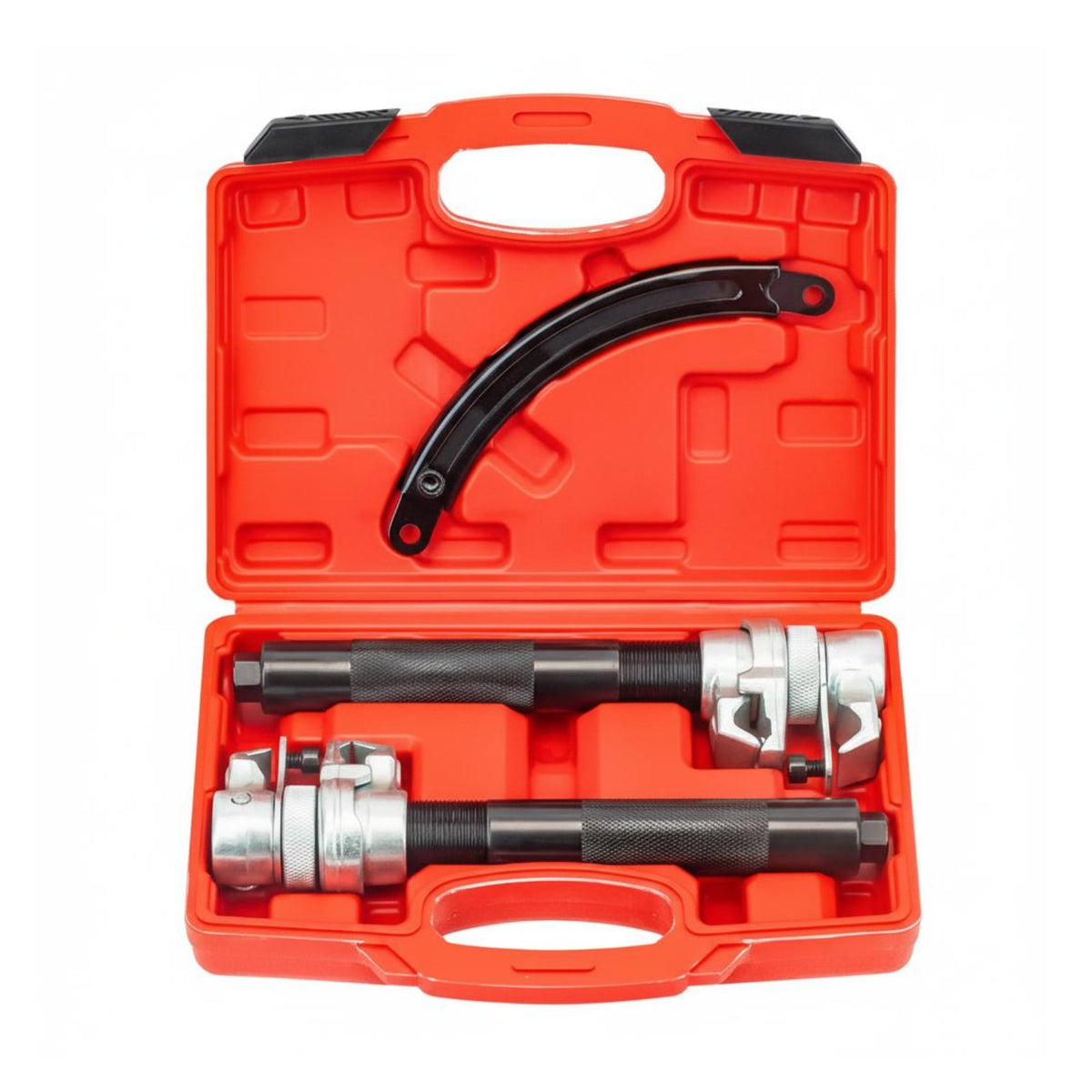 Strut Spring Compressor Tool Kit Molded Hooks Strut Spring Compressor Tool Secure Locking for DIY Enthusiasts, Garage