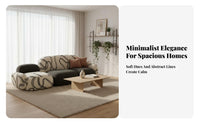 Italian aesthetic sectional ethereal Couch Minimalist Design billowyLike Settee fashionable Sofa distinctive Shape for Interior Designers, Apartment Dwellers, Business Owners, Reception Area, Hotel Lobby, Boutique, Home