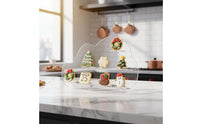 Social-Media-Aesthetic Aesthetic Puff Shaped Dessert Stand Elegant Design Macaron Display Stand Sturdy Acrylic Cookie Display for Event Planners, Wedding, Baby Shower