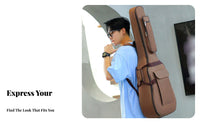 41 Inch Folk Guitar Bag Thick Padding 41 Inch Guitar Bag Musical Instrument Accessory Neck Support Pillow Water-Resistant