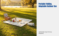 Thickened Outdoor Mat, Aluminum Film Tent Blanket, Waterproof, Foldable, Portable, Camping, Multi-Person