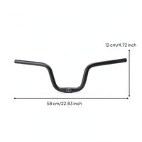 Swept Back Handlebar Upright Curved Handlebar Wide for Commuting