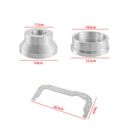 Precision-Machined Engine Alignment Tool Kit Silver-Finished Alignment Plate with Bolts Accurate Corrosion-Resistant for Garage