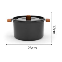 Outdoor Cooking Pot Large Capacity Camping Hot Pot Lightweight Portable Stockpot for Hikers