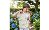 Explorer Hat and Vest Gender-Neutral Design Kids Ranger Vest and Hat Outdoor Exploration Costume Hard-Wearing Textile Ranger