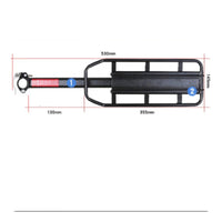 Quick-Release Seatpost Rack with Side Support Heavy Duty Seatpost-Mounted Rear Bike Rack Long-Lasting Sturdy for Commuters