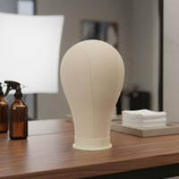 Stable Base Pinnable Hairpiece Head Multi-Purpose Canvas Block Head Display Equipment for Salon