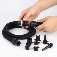 Screw-Type Multi-Function Electric Air Pump for Inflatable Boats, Rafts, Beds, and Surfboards