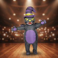 Inflatable Sorcerer Cat Costume Full-Body Cat Costume Comfortable Inflatable Suit for Teens