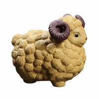 Tea Pet Decorative Sheep Figurine Ceramic Sheep Figurine