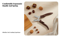 Effort-Saving Chestnut Opener Ergonomic Design Chestnut Splitter Tool Automatic Rebound-Back for Snack Prep, Holiday Cooking