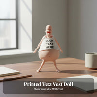 Silicone Joke Gift Doll Soft & Squeezable Funny Pot-Belly Figurine Press Toy Conversation Piece Novelty Item Distinctive Design