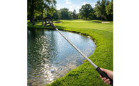 Telescopic Golf Ball Retriever Stainless Steel Golf Ball Retriever Extendable Portable for Golfers, Driving Range