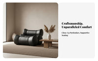 Segmented Cylinder Sofa Minimalist Aesthetic Living Room Furniture Elegant Appearance Lounge Seating for Young Adults, Homeowners, Reception Area