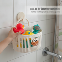 Multifunctional Wall-Mounted Storage Basket for Bathroom, Kitchen, Dorm, or Bedside