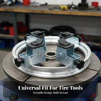 4 Pieces Motorcycle Tire Changer Clamps High-Quality Steel Motorcycle Wheel Clamp Grips Heavy-Duty Tire Changer Adapter Set for Auto Repair Shop