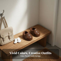 Doll Shoes British Design 1/12 Scale Shoes Effortless to Wear Design Miniature Uniform Loafers for Display, Toy Photography