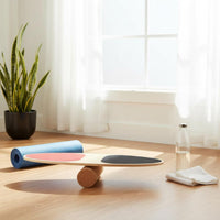 Cork Balance Board Portable Posture & Equilibrium Board Improves Body Alignment Fitness Equipment for Home Workout