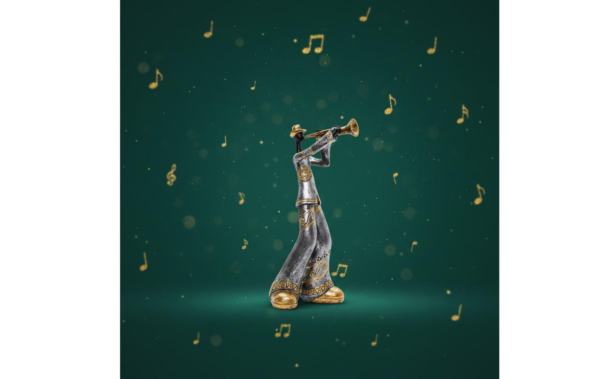 5 Pieces Retro Musician Sculptures Living Room Accent Music Band Statue Sturdy