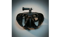 Wide-View Snorkel Mask with Camera Mount Smooth Breathing Full Face Snorkel Mask 180 Degree Anti-Fog for Travelers