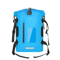 30 L Waterproof Backpack Front Zipper Pocket PVC Waterproof Backpack Reflective Strip Luggage