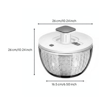 Quick Drying Stainless Steel Salad Drainer Single-Press Operation Manual Salad Drainer Lettuce Crisper Bowl