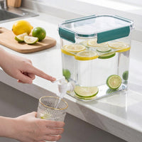 Fridge Water Dispenser and Drink Dispenser for Cold Brew PP Water Container, Large Capacity Style with Dispenser Tap