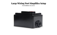 Self-Resetting Start Stop Control Box NO/NC Contacts Start Stop Push Button Station Retardant Housing for Electricians, Factories