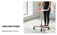 Height-Adjustable Rolling Tray Rotating Casters Rolling Instrument Tray Stand Sturdy Construction Salon Trolley for Beauticians, Barbershop