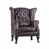Sheltered Armchair Chair Timeless Design Upholstered Sheltered Armchair Armchair Retro Design High Spine for Readers, Adults