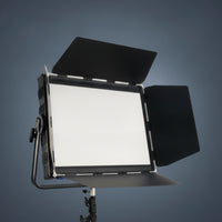 Bi-Color LED Light Panel with Barn Doors Flat Studio Light Panel with Barn Doors Adjustable Lighting Equipment Bright for Livestreaming