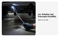 Chassis Inspection Mirror Portable Telescopic Inspection Mirror Non-Slip Grip Battery Included for Car Inspectors
