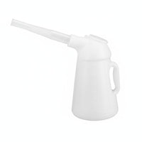 Dust-Proof Cap Graduated Oil Pitcher Translucent Body Oil Measuring Container Contamination Protection for DIY Enthusiasts, Garage, Workshop