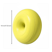 Anti-Puncture-Resistant Donut Fitness Ball Thickened Donut Shaped Exercise Ball Non-Roll Design for New Mothers, Beginners, Home Gym