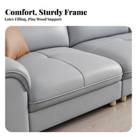 Straight Line Settee Light Luxury aesthetic configurable Seating Arrangement Modern Minimalist Design Sofa for Apartment Dwellers, Families, Small Spaces, Home