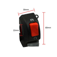 Wired Motorcycle Handlebar Switch Compact Motorcycle Switch Assembly Slim Wear-Resistant for DIY Mechanics