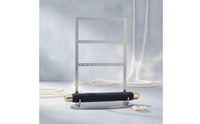 Freestanding Jewelry Display Stand Hanging Holes Earring Holder Cushioned Rod Finger Adornment Holder Oval Base