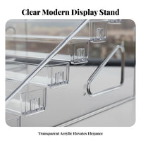 Multi-Layer Acrylic Display Stand Space-Saving Tiered Acrylic Display Stand