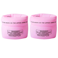 Thickened Arm Bands with Pump Portable Arm Floaties with Inflator Long-Lasting Water Wings Comfortable for Swimmers