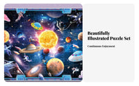 Early Learning 100 Piece Kids Jigsaw Enhances Concentration 3D Effect Jigsaw Improves Hand-Eye Coordination for Boys, Playtime, Home, School