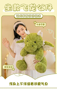 Cute Dinosaur Plush Toy Stuffed Animal Pillow for Kids Birthday Gift