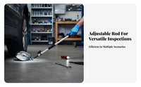 Under Vehicle Inspection Mirror Telescoping Handle Telescopic Inspection Mirror with Illuminating Includes Carrying Bag