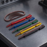 5 Pieces Fret Sanding Pen with Belts Sanding Pen Grit Tool for Luthier, Guitarists